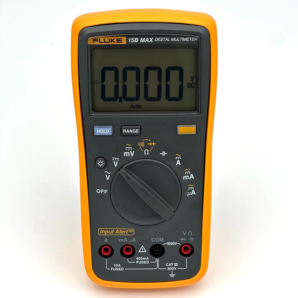 Fluke 15B/17B MAX Digital Multimeter Audible/Visual Alarm CATIII 600V AC/DC