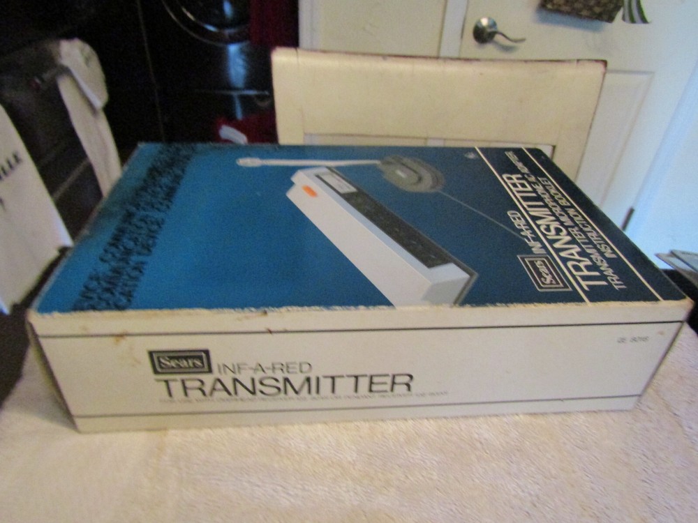 Vintage Sears Infared Wireless Transmitter & Microphone Communication Device NOS