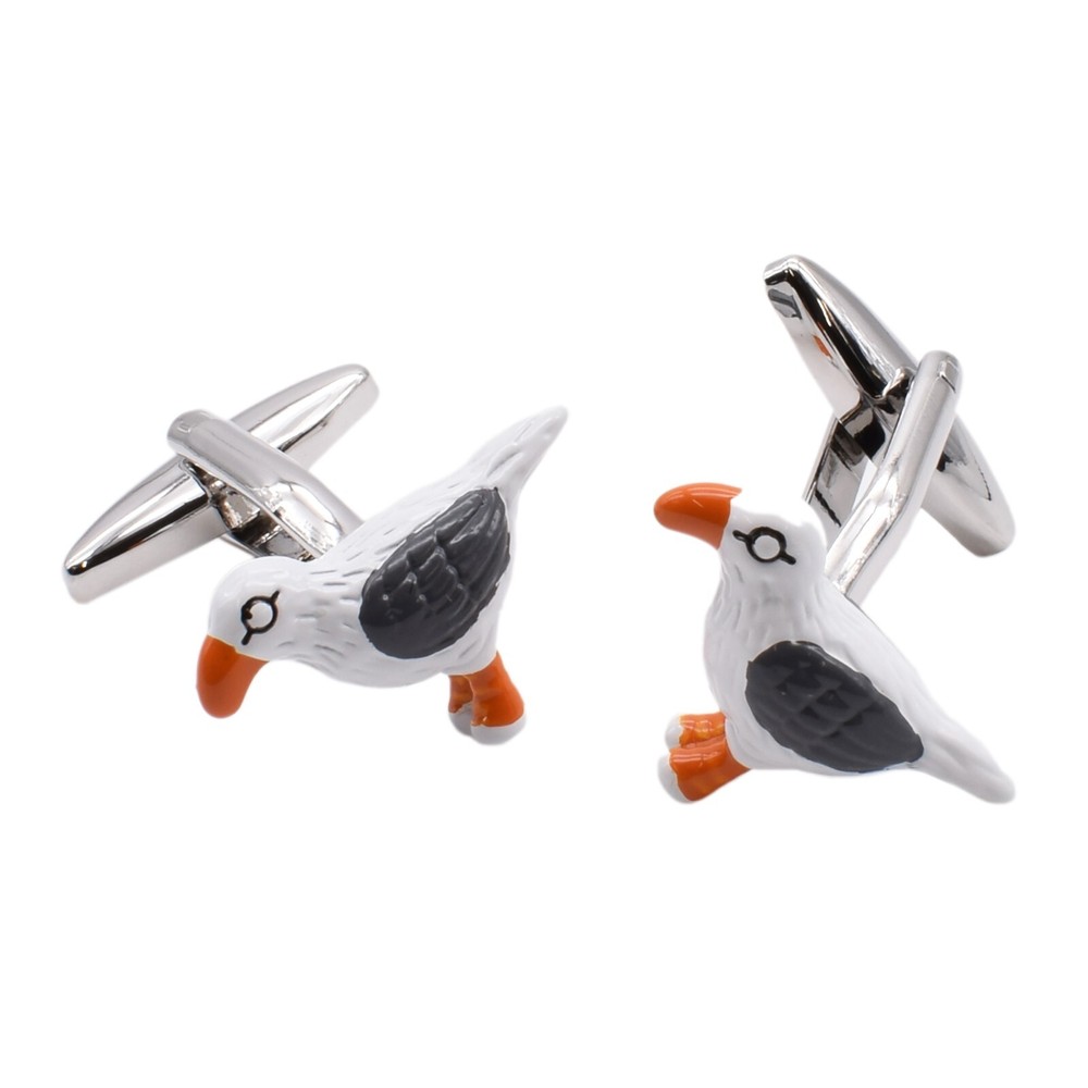 Seagull Cufflinks Presented in a Personalised Engraved Box