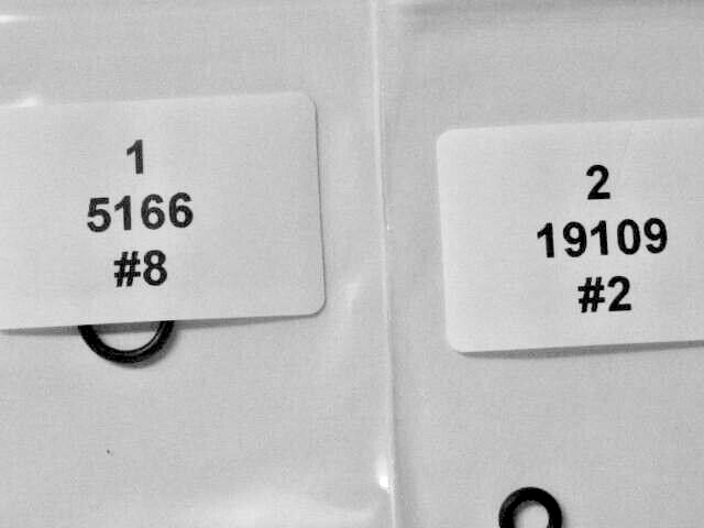 FX DRS to Schematic O-Ring Kit / R&S 2-23FXDRS / See Description Below