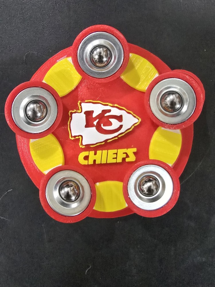 Bowling Ball Spinner - Custom - KC Chiefs