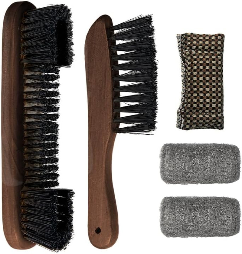 Pool Table Brush Set for Felt, 5 Kit Billiard Table and Rail Cleaning Accessorie
