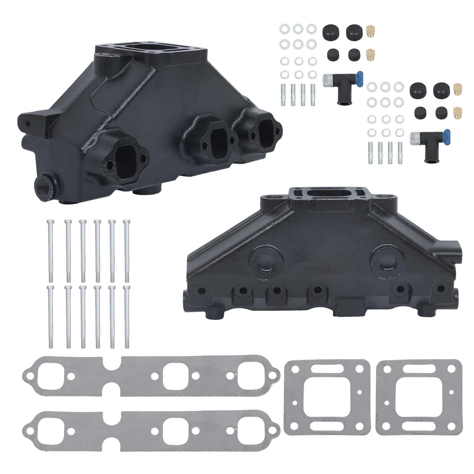 For Mercruiser Barr Marine 4.3L V6 1985-2002 99745 51220 Two Exhaust Manifolds