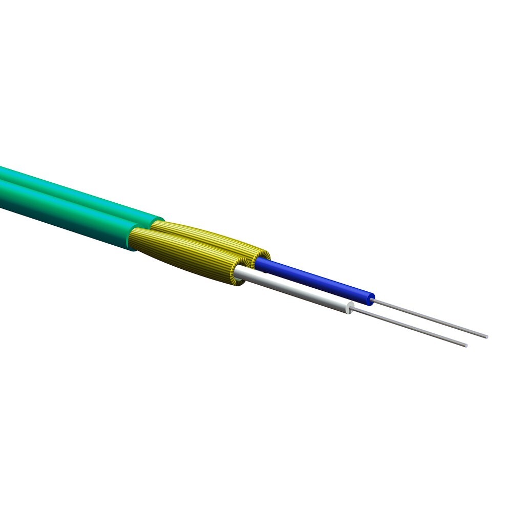 500' 002T58-31380-B2 Plenum 2 Fiber Multimode (OM3) Zipcord Tight-Buffered Cable