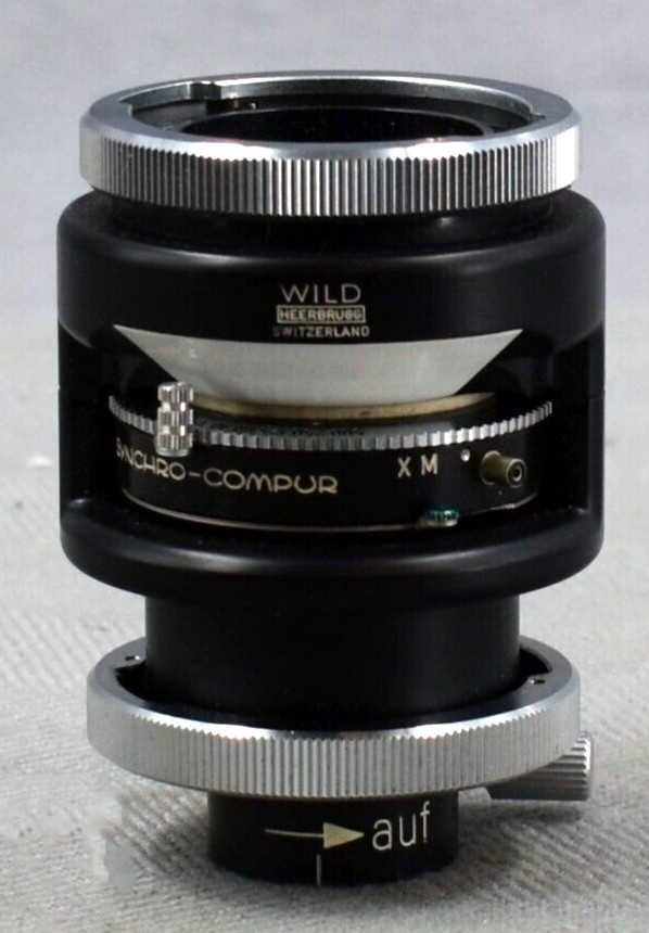 Wild Heerbrugg Synchro-Compur Microscope Camera Attachment/Adapter