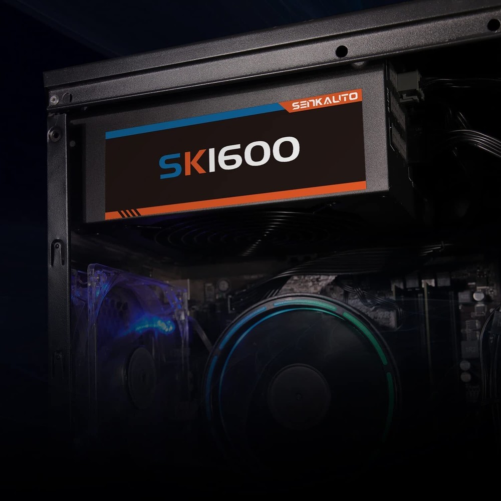 1600w Mining Power Supply Fully Modular PSU for ATX PC Case & Mining Rig