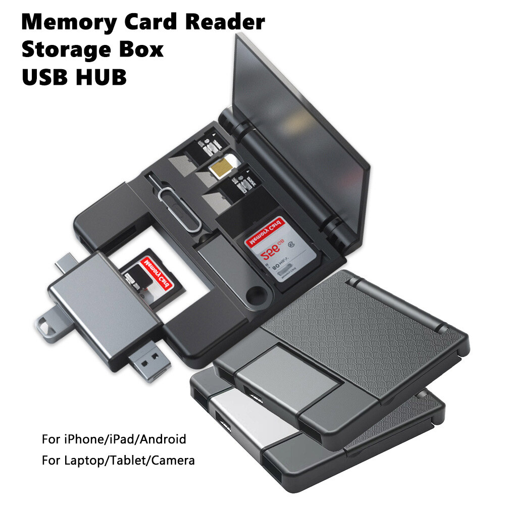 USB-C USB-A Card Reader Writer Memory OTG Adapter For SD SDXC SDHC MMC TF Micro