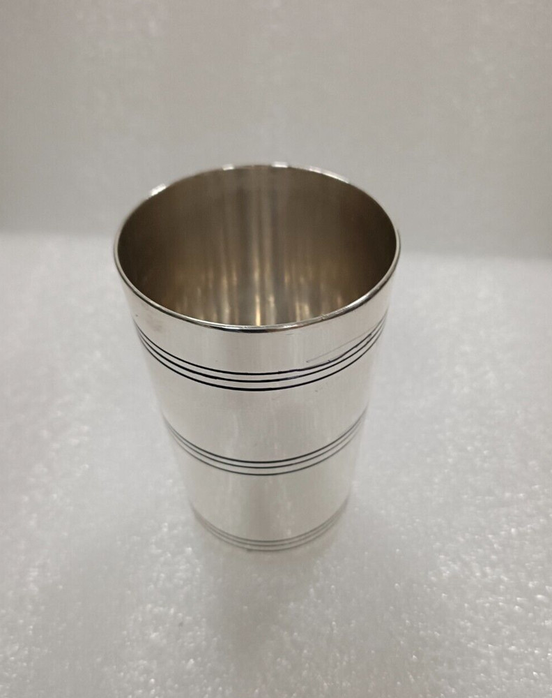 Kiddush glass Judaica silver plated