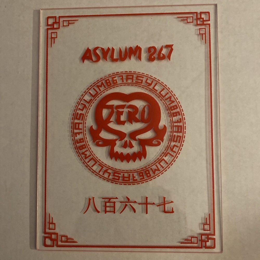 Asylum Cigar Logo Plexiglass Display