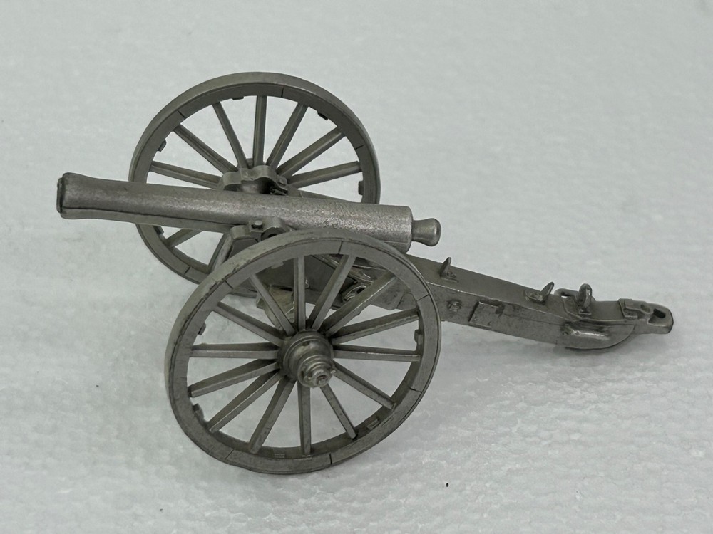Small Pewter Army Cannon Display