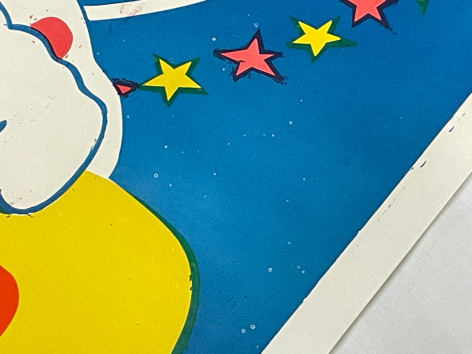 28" x 42" Original Vtg Fisher Bros Circus Poster Clown With Glasses Arkansas #3