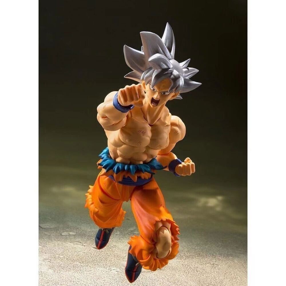 6"Anime Dragon Ball Z SHF Son Goku Ultra Instinct White Action Figure Toy Boxed