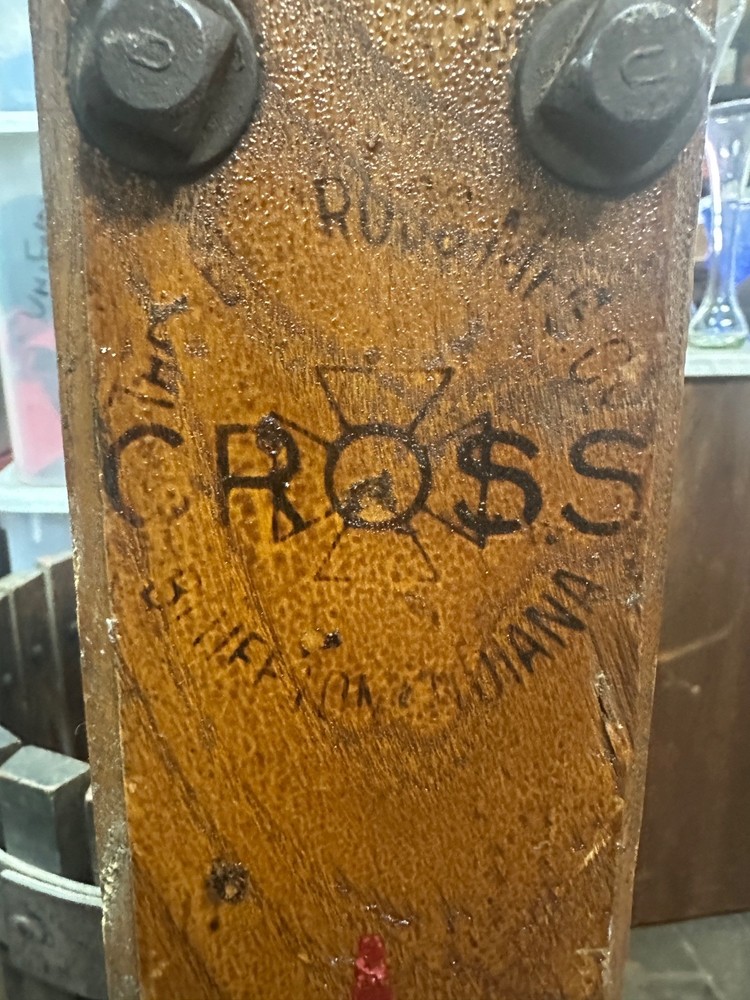 Antique Red Cross Wine Press