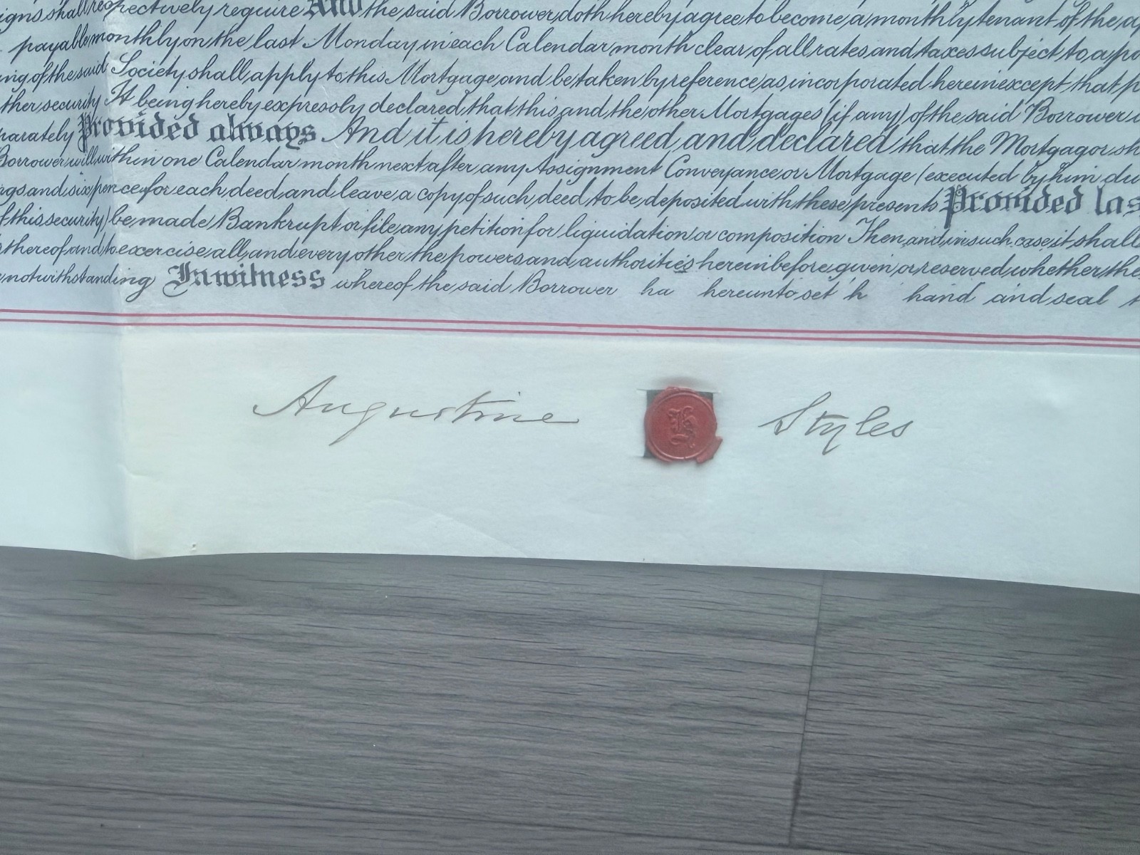 St martins Road Dartford Kent Vellum Indenture 1884 Styles to Building Society