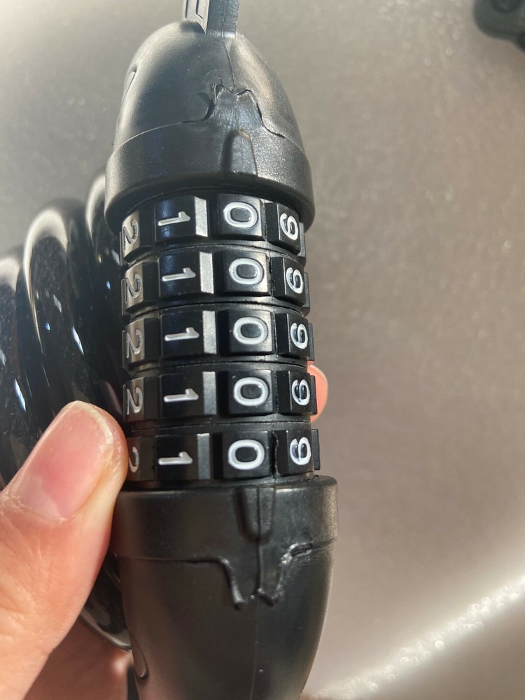 5 Digit Password Bicycle Chain Lock Cable Lock 47" Long