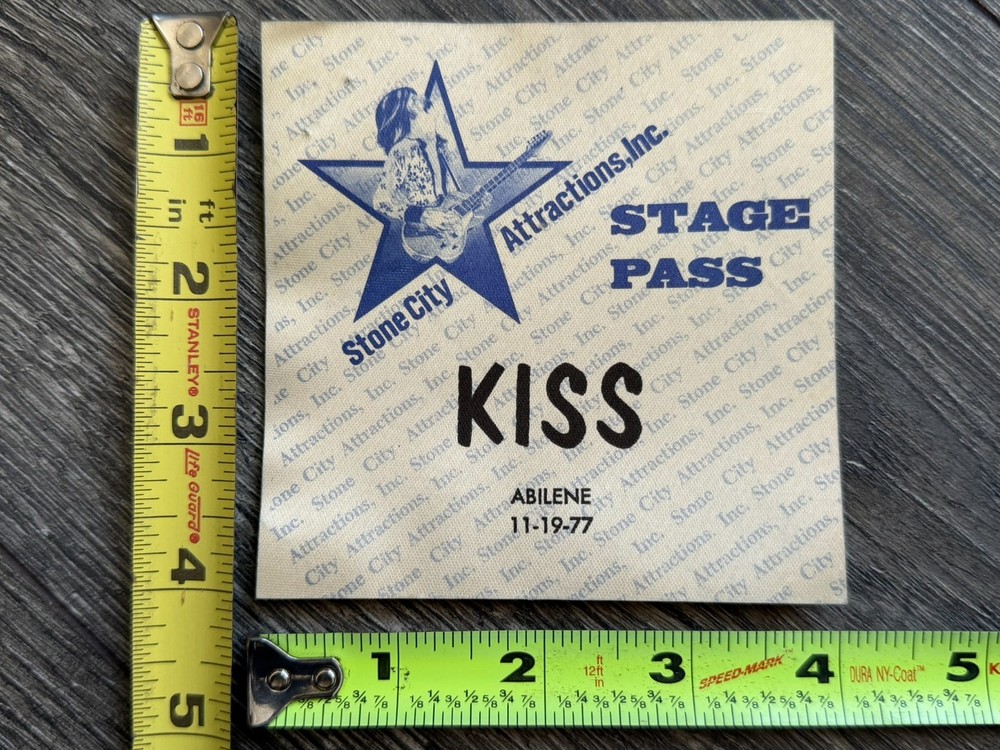 KISS Pass Alive 2 Tour Nov 19 1977 Abilene Texas Concert Vintage Kiss Aucoin