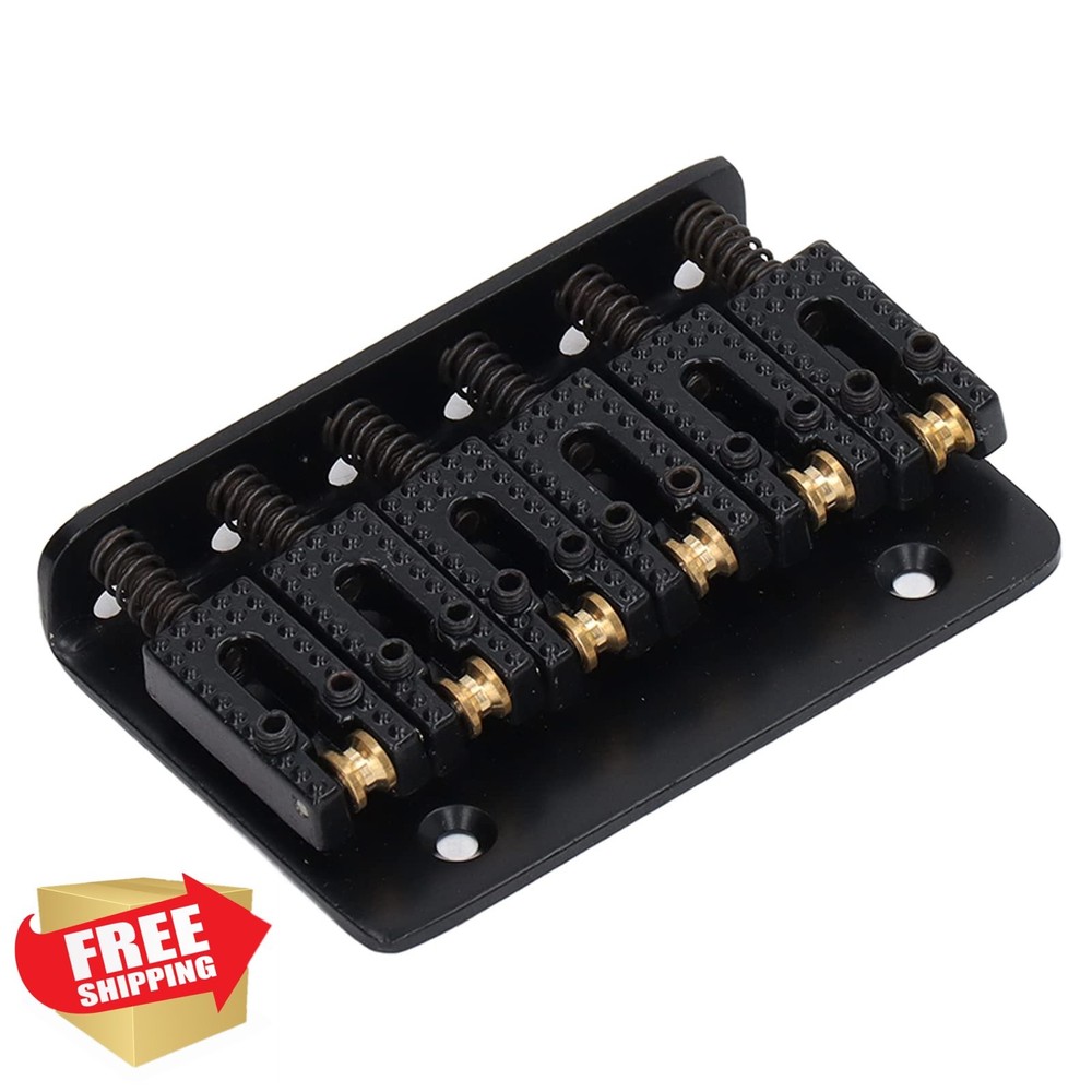 Black Iron Copper Guitar Bridge Top Load 6 String