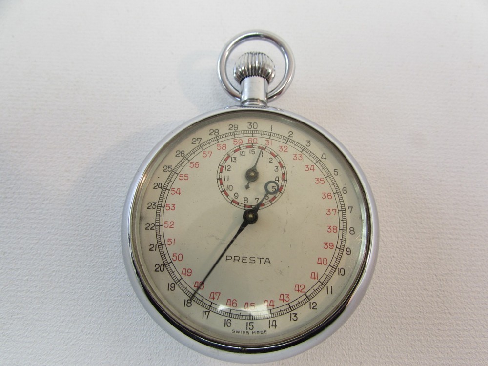 (ref288CD) Antique Presta Stopwatch Working