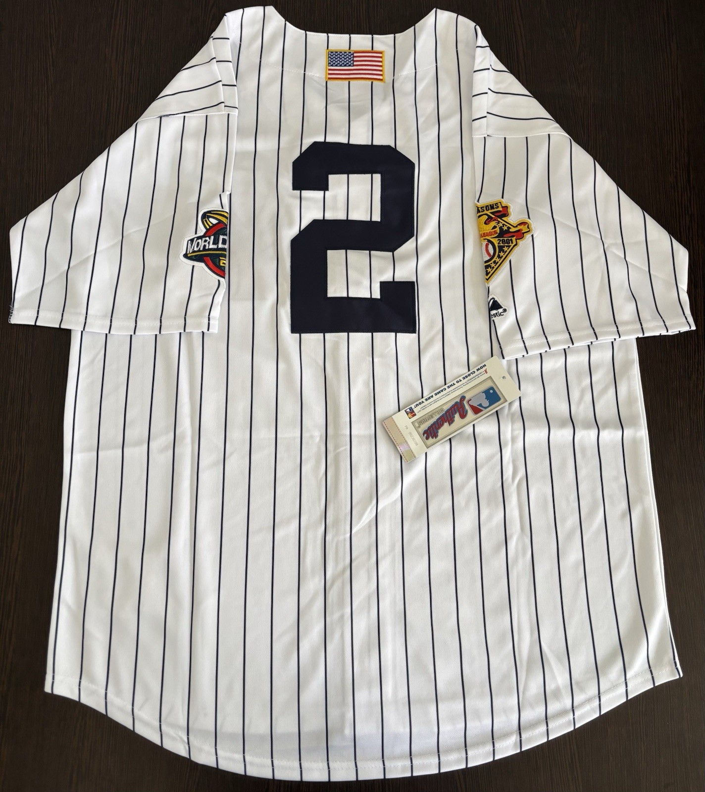 Derek Jeter 2009 New York Yankees World Series Men's Jersey! Same day shipping!