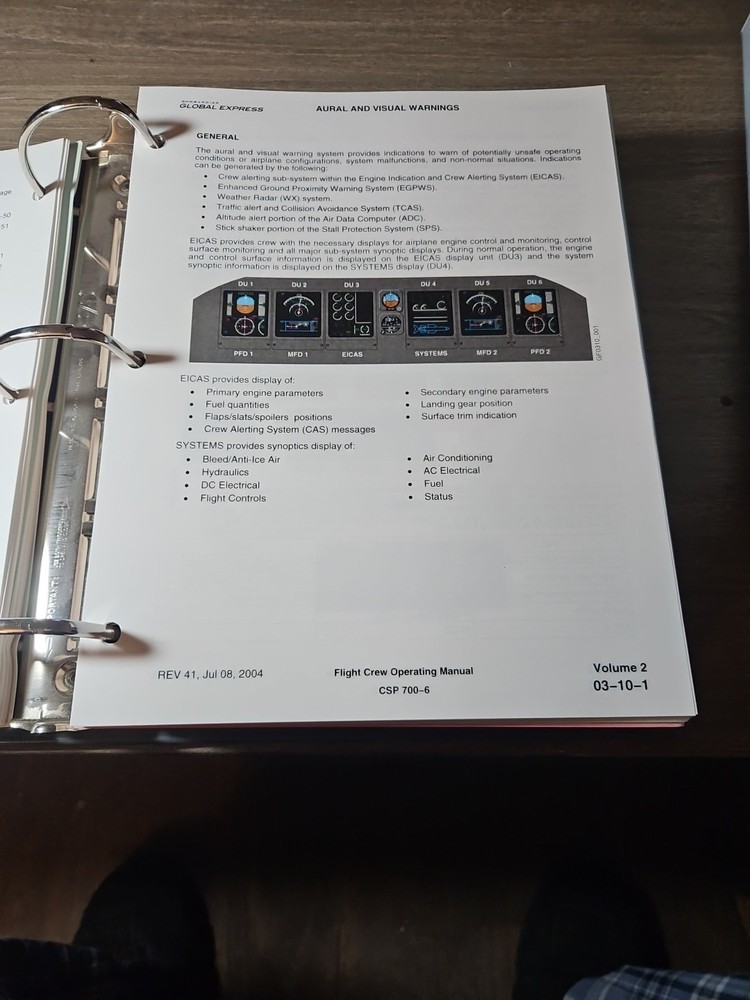 Global Express Flight Crew Operating Manual