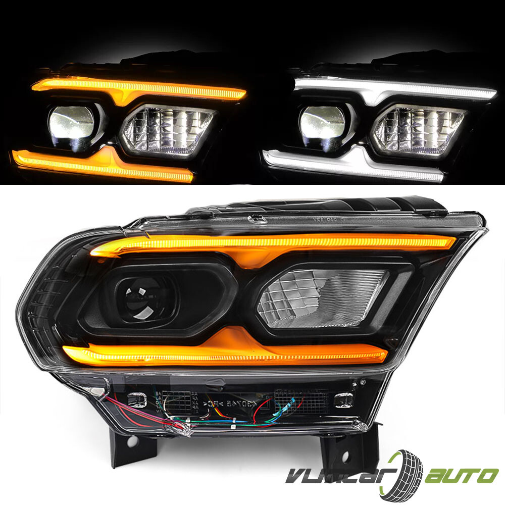 For 2021-2024 Dodge Durango Black non-AFS Full LED Projector Headlight Passenger
