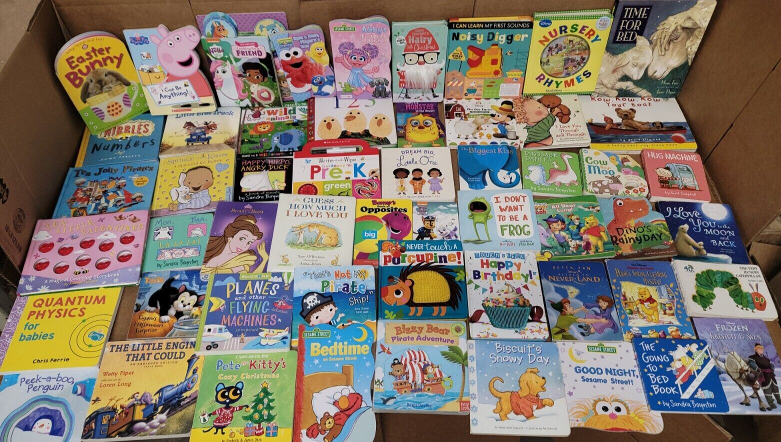 Lot of 50 Children BOARD Hardcover BABY TODDLER DAYCARE PRESCHOOL Kids BOOKS MIX