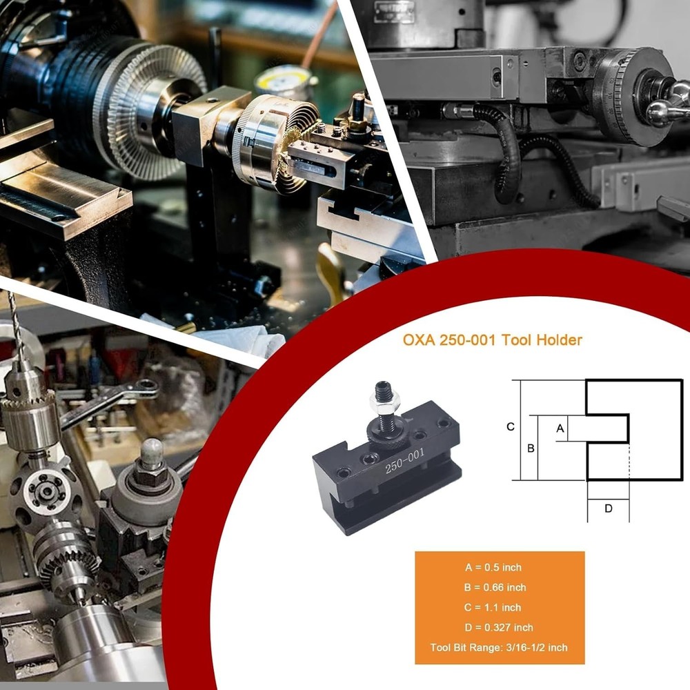 OXA Quick Change Lathe Tool Post Holder 250-001 - Precision Engineering