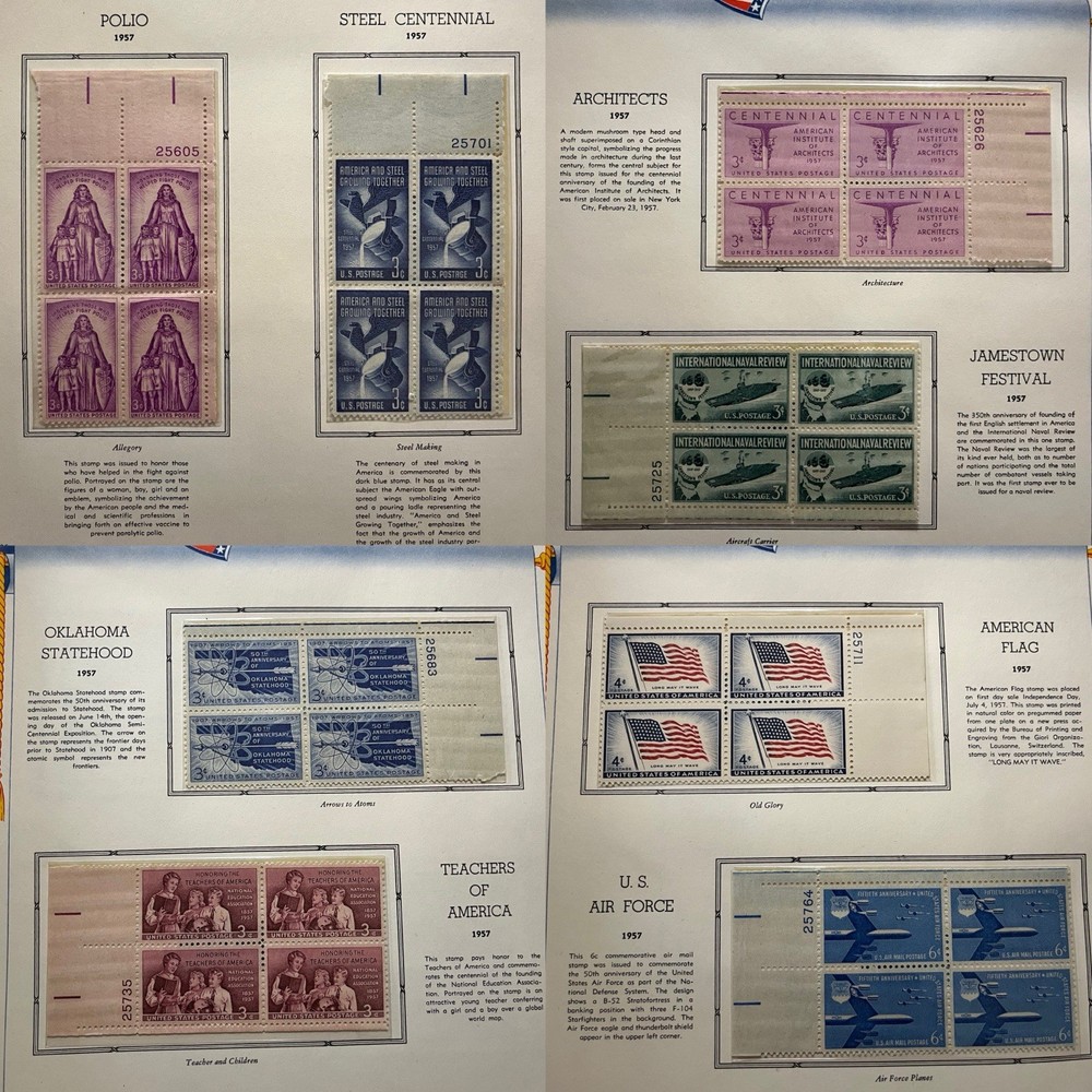 1948-1958 Commemorative Stamp Album (Only Missing 3 Designs)