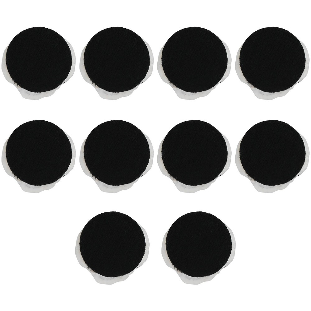 10pcs Lambskin Wool Buffing Pads 3inch Hook Loop Polishing Wool Buffer