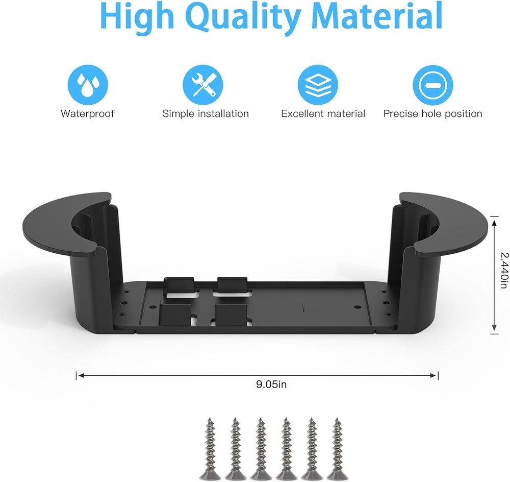 Durable Starlink Gen 3 Cable Management Solution, Wall Mountable - Black