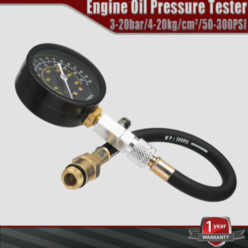 Engine Compression Tester Testing Gauge Gage Check Test Tool Kit 50-300 PSI