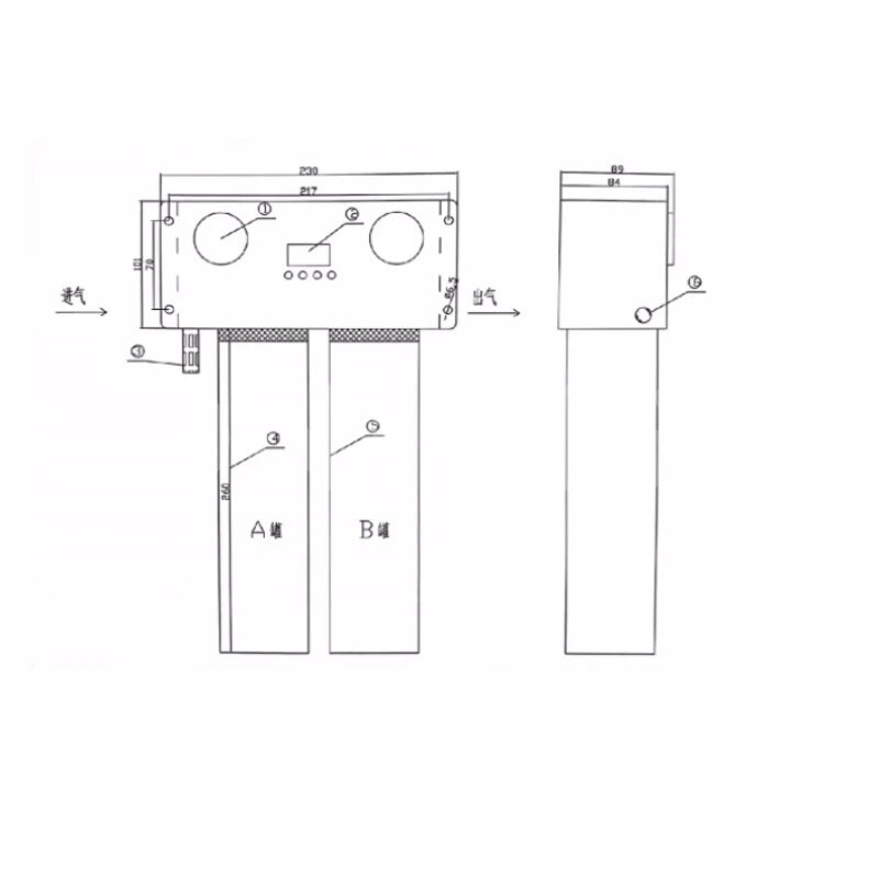 Dryer Dew Point -40°C Air Compressor Small Compressed Air Dehyd