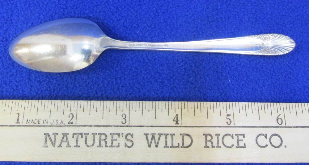Teaspoon Crown Silver Plate Radiance Pattern Vintage