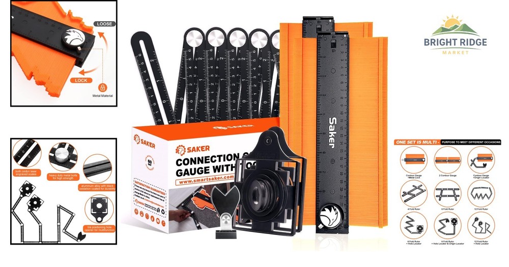 Adjustable Locking Contour Gauge for Irregular Shape Tracing and Duplicating
