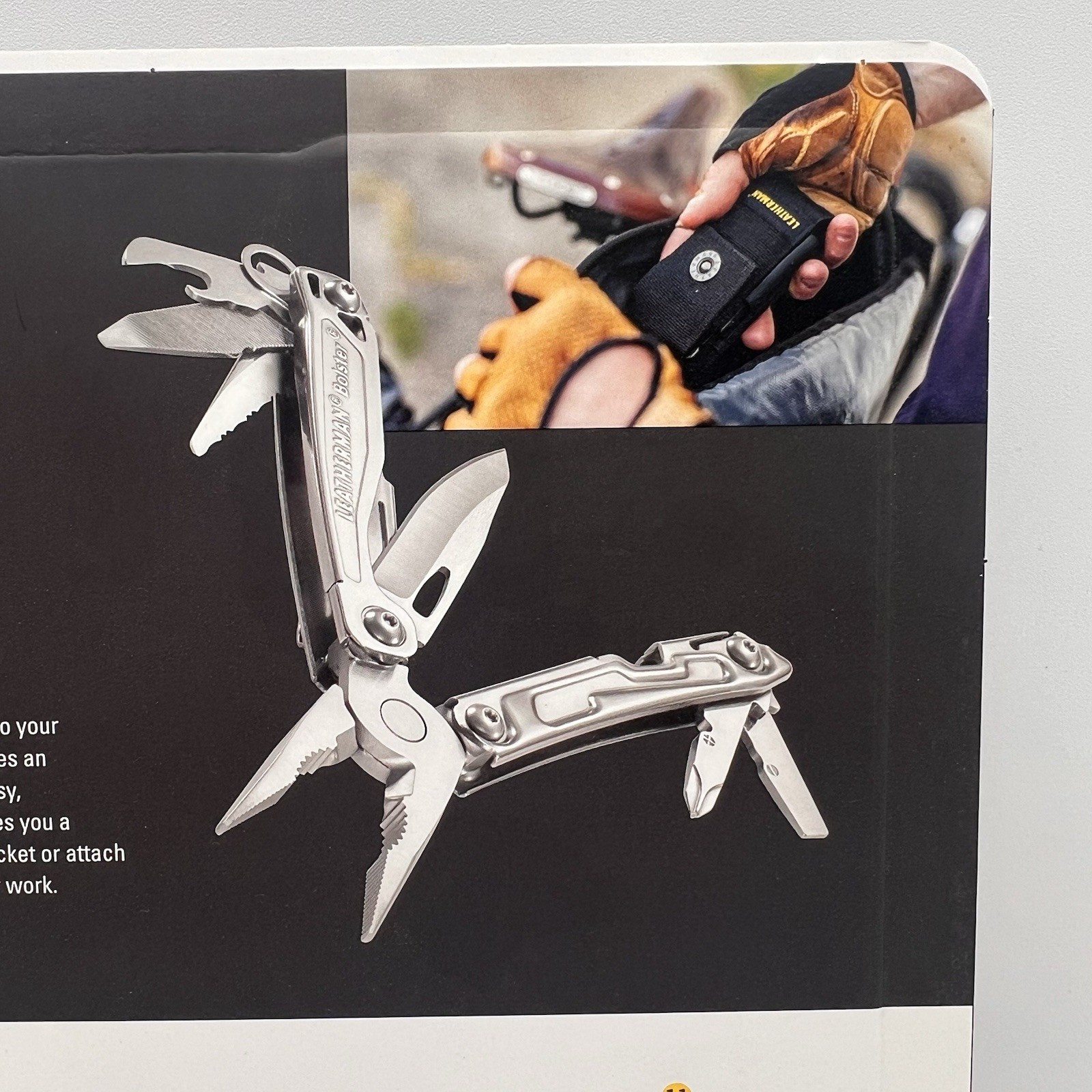 Leatherman Bolster Multipurpose Tool Nylon Sheath Stainless 13 Tools in 1 New