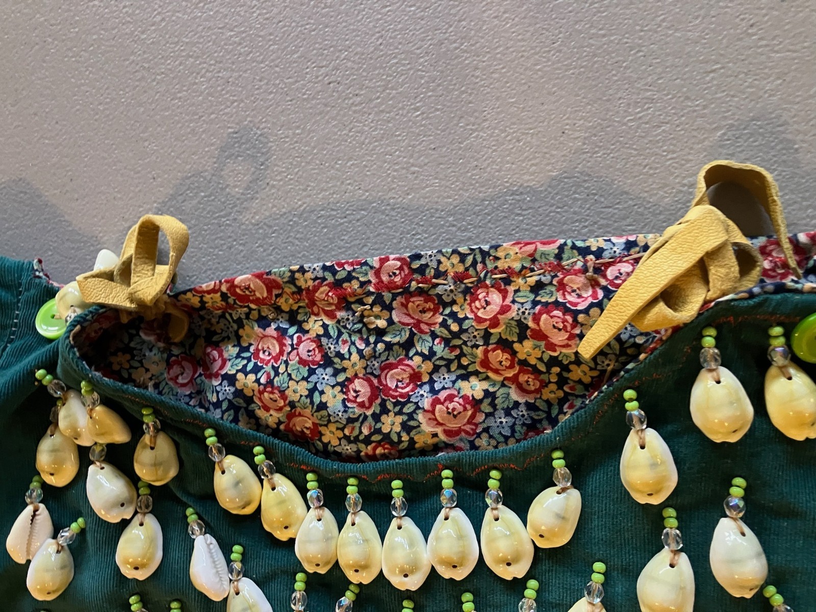 Vintage Native American Indian Plateau Girl Woman Fringe Shell Adornment Dress