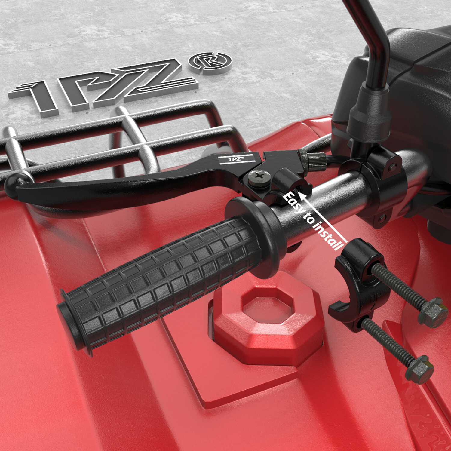 Shorty Black Clutch & Drum Brake Lever Perch Assembly Yamaha 7/8" 22mm Handlebar