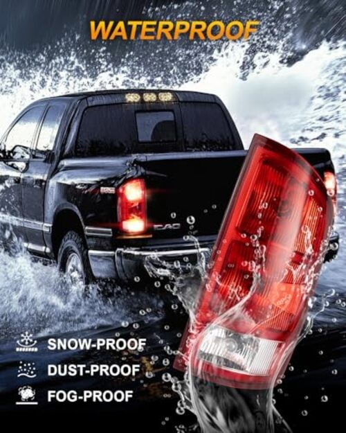 Tail Light Assembly Compatible with 2002-2006 Dodge Ram 1500 2003 Left & Right