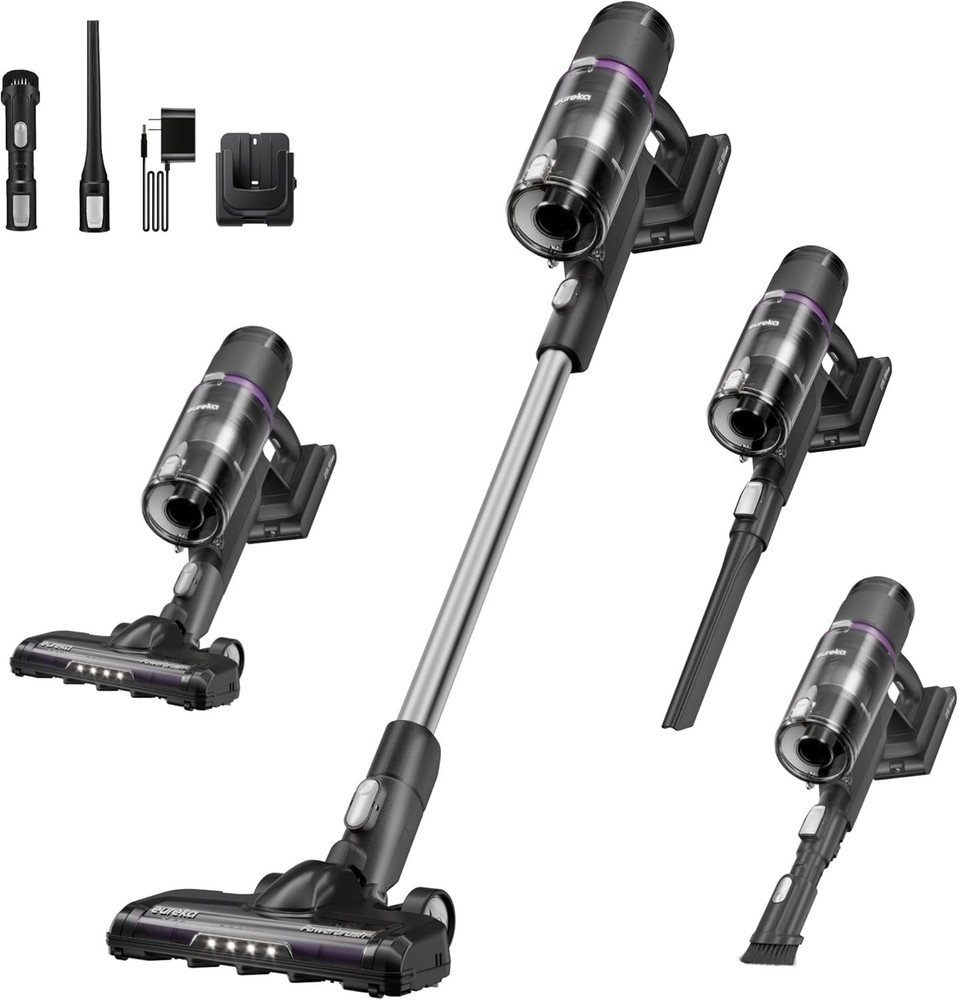 Eureka ReactiClean 410 Cordless Vacuum, 50 Min Runtime, Lightweight