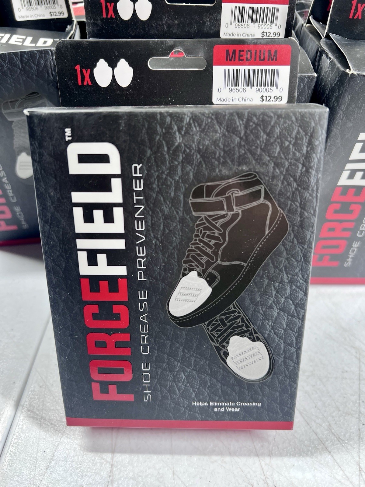 1X Forcefield Unisex Adult Shoe & Boot Crease Protector Preventer, White, Medium