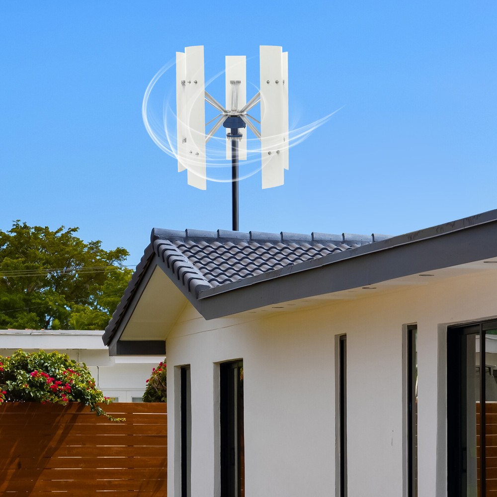 100W 12V Vertical Axis Wind Power Turbine Generator Windmill Kit with Controller
