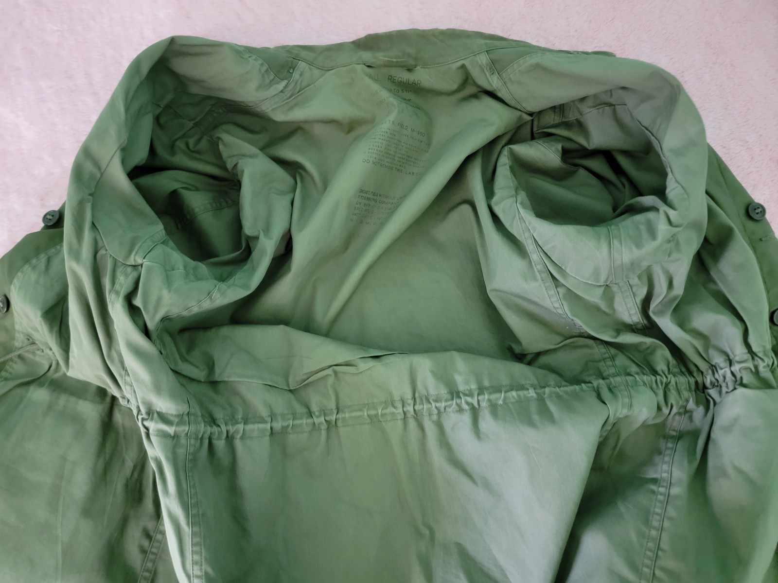 Vintage 1950s US Army Field Jacket Without Liner Size Regular Small