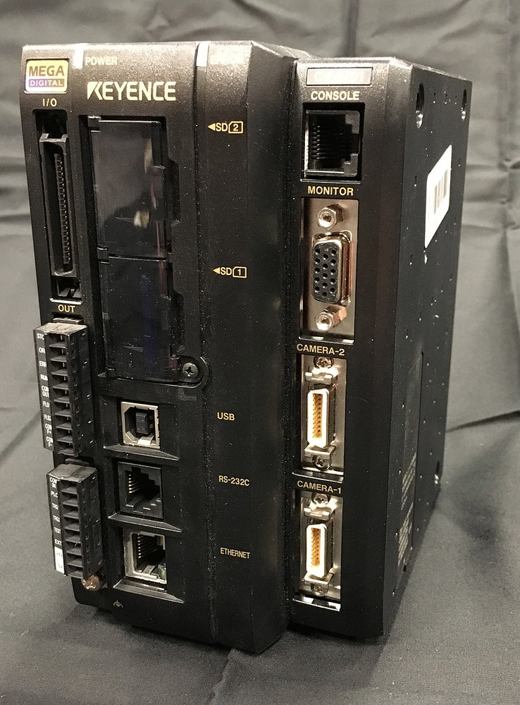 Keyence Vision 2-Camera Image Sensor Controller CV-5000 CV-5701 5MP w/SD Card