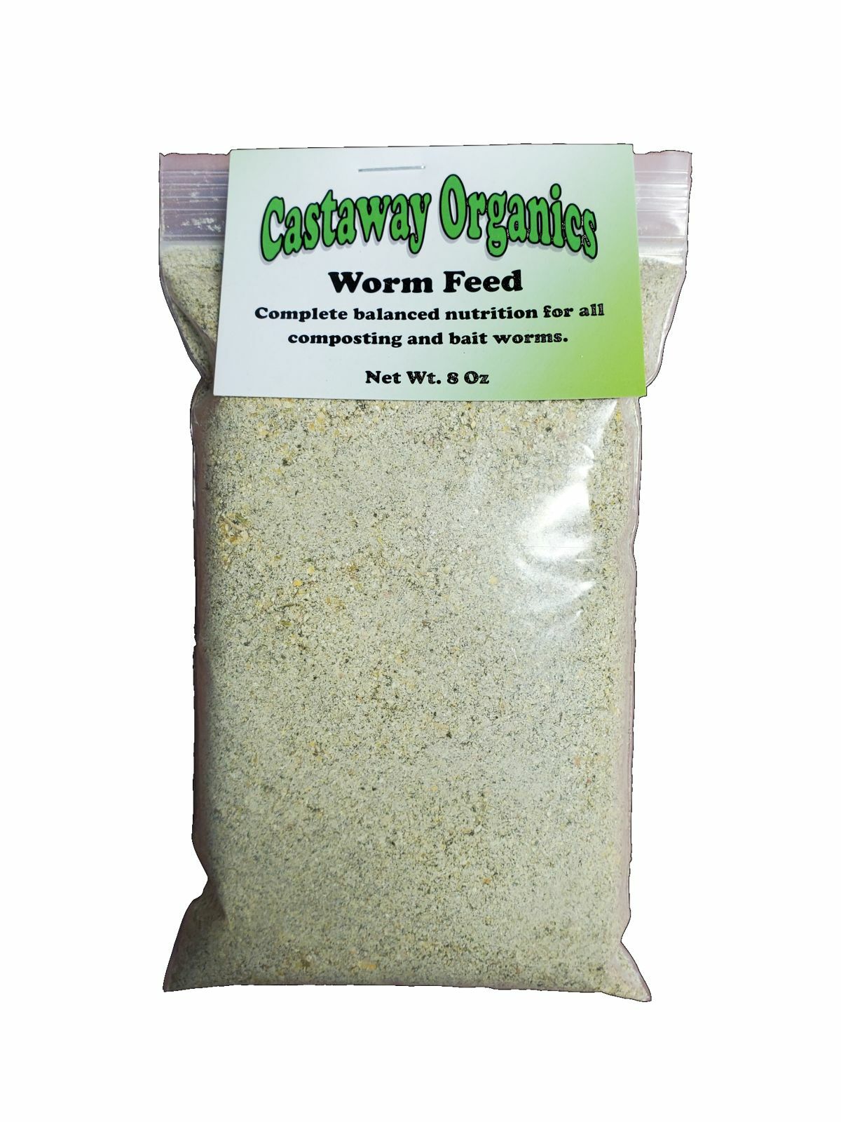 Castaway Organics Worm Food, Chow for Composting Nightcrawler Wigglers Live Bait