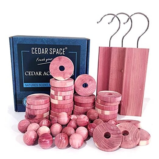 Cedar Blocks for Clothes Storage, 100% Aromatic Red Ceder Blocks, Cedar 60