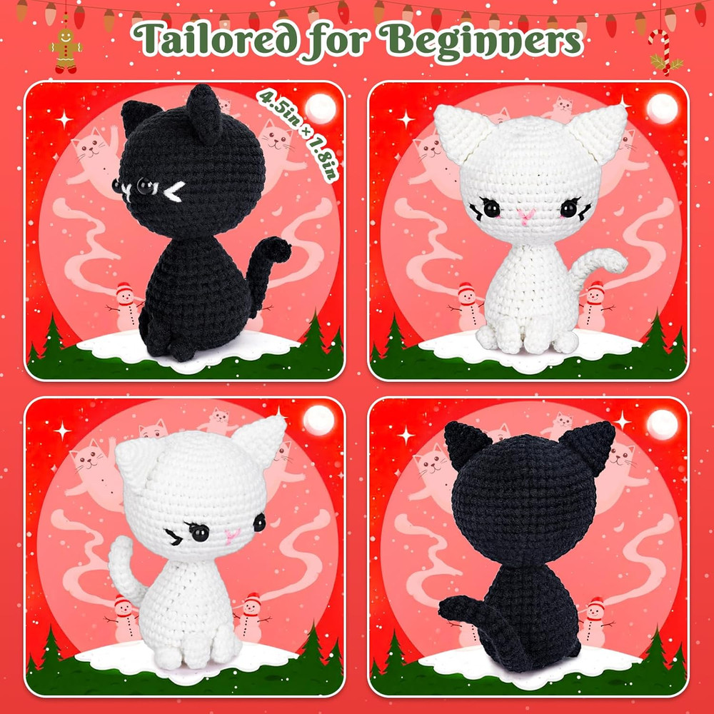 Crochet Kit for Beginners, Crochet Starter Kit with Step-by-Step Video Tutorials