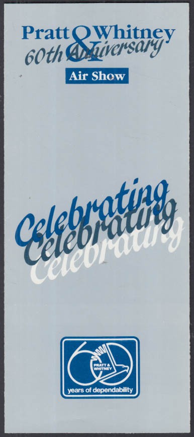 Pratt & Whitney 60th Anniversary Air Show Program 1985