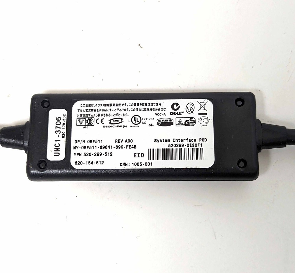 Dell USB Interface POD KVM Cable 520-289-512 UNC1-3706