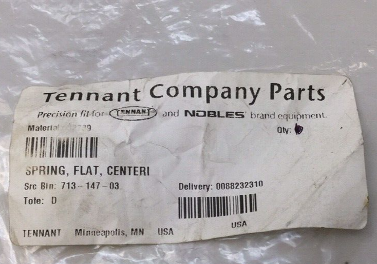 Tennant 32739 Flat Spring