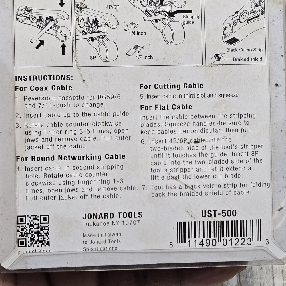 JONARD Tools UST-500 Universal Stripping Tool NIP